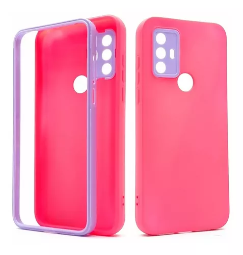 Funda para TCL 30 Se 30se, compatible con TCL 30 Se 30se, funda de teléfono  [con protector de pantalla de vidrio templado] [PC duro + silicona suave]