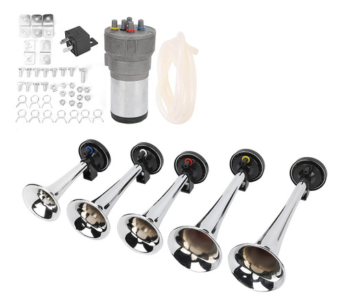 Kit De Bocina Dixie De 12 V 5 Con Compresor De Repuesto Para