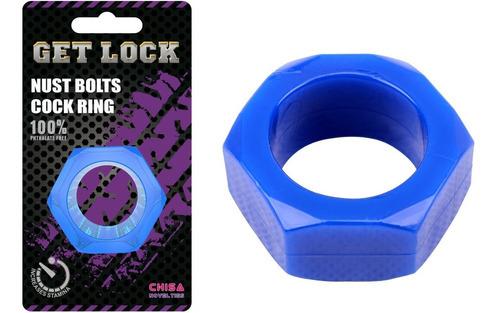 Anillo Para Mejorar Erección Nust Bolts Cock Ring Azul