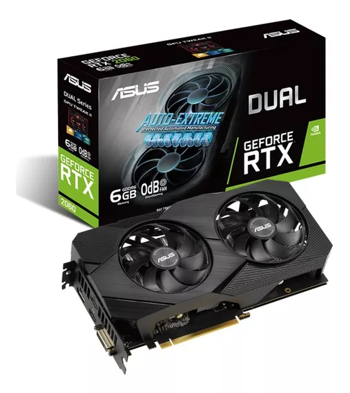 Placa Video Asus Dual Rtx 2060 Evo 6gb Gddr6 Hdmi P