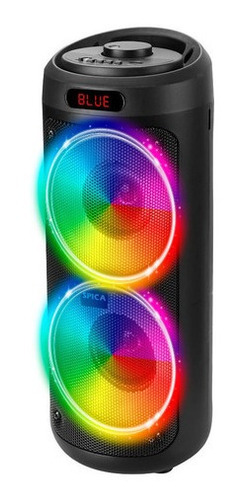 Imagen 4 de 7 de Parlante Spica Sp-x84 Bluetooth Portatil Led Rgb Inalambrico Negro
