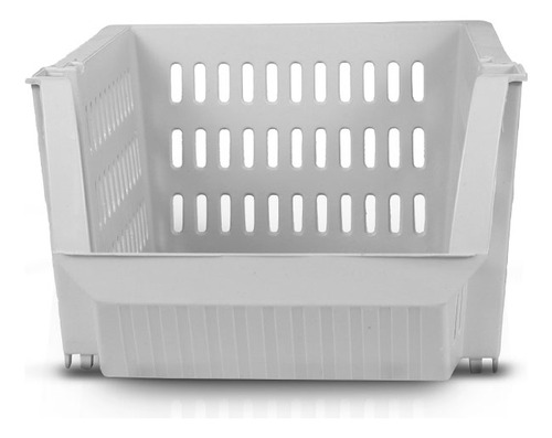 Bin Organizador Mini Cesto Encaixável Branco