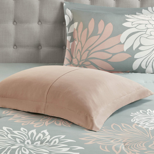 Juego De Cama Queen Para Todas Las Estaciones Color Rosado Y