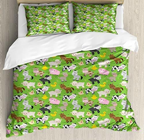 Fundas Para Edredones - Ambesonne Pig Duvet Cover Set, Creat