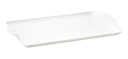 Bandeja Square Retangular 35x50 Branca Polipropileno Vem