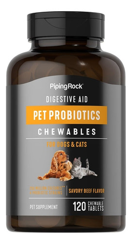 Probioticos Perros Gatos Mascotas Ayuda Digestiva 120 Tablet