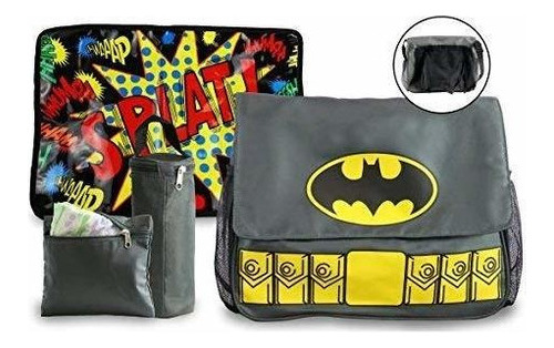 Dc Comics Bolsa Para Panales De Batman, Superman Y Wonder Pa