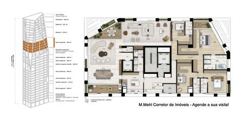Imagem 26 de 30 de Apartamento Com 4 Dormitórios À Venda Com 523.91m² Por R$ 9.066.000,00 No Bairro Ecoville - Curitiba / Pr - M2ec-age360261