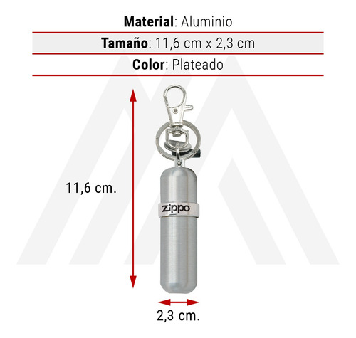 Imagen 7 de 10 de Zippo Canister Contenedor Multipropósito Bencina Encendedor