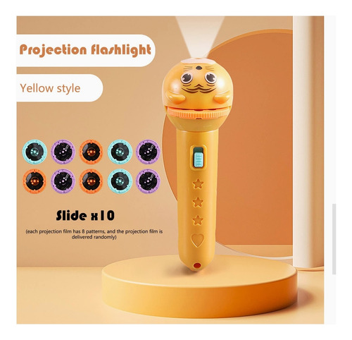 Linterna Con Proyector Imágenes Luz Led Para Dormitorio Niño