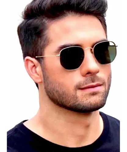 Gafas de sol hexagonales hombre hotsell