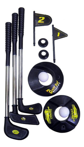 Hermoso Juego Kit De Golf Infantil Juguete Color Negro