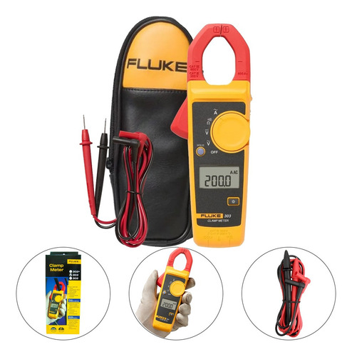 Imagem 1 de 6 de Alicate Amperimetro De 600a 600v Catiii - 303 Fluke