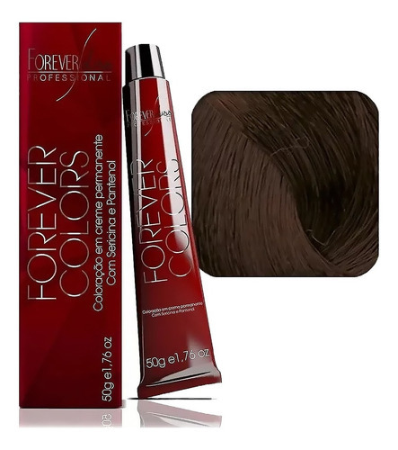  Tinta Para Cabelo Em Creme Permanente Forever Liss Tom 5/3 Castanho Claro Dourado