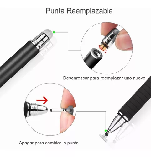 Lapiz Táctil Stylus Para Tablet 2 Unidades Negro