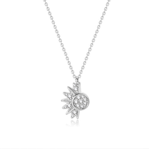 Collar Con Luna Y Sol Niche Joker Para Hombre Y Mujer