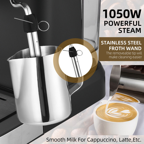 Cafetera Para Café Con Leche Capuchino Todo En Uno, 15 Bar/