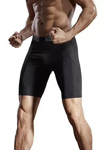 Neleus Men's Compression Shorts Pack of 3