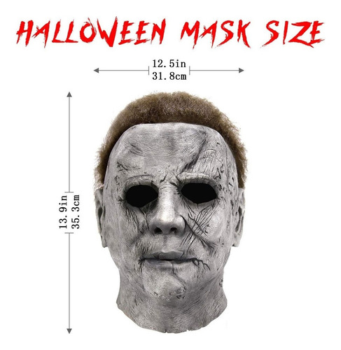 Michael Máscara Halloween Horror Cosplay Disfraz Látex Prop
