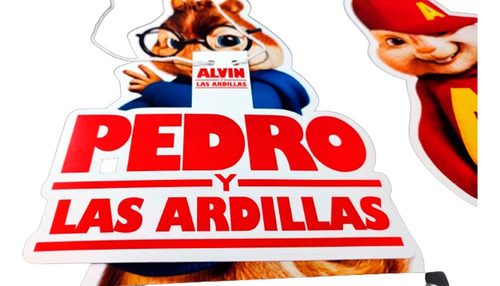Banderin Figuras Colgante Alvin Y Las Ardillas Personalizado