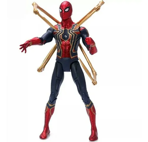 Boneco Homem Aranha Articulado 17 Cm Led Azul Promoção Menor preço em Boneco Homem Aranha Articulado 17 Cm Led Azul Promoção