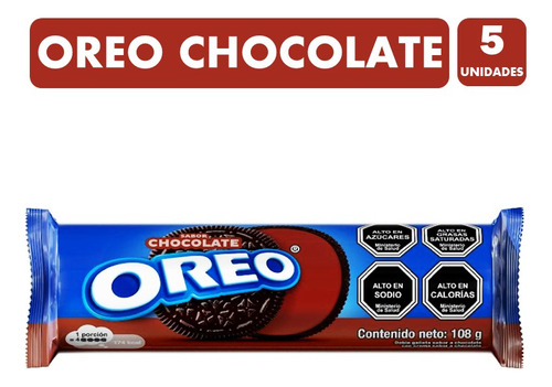 Galletas Oreo Sabor Chocolate - Para Colación (pack 5 Uni)