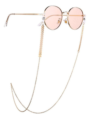 X Cadena Para Gafas De Sol Con Forma De Perlas, Soporte