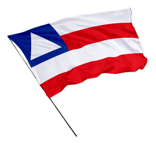 Bandeira Do Estado Da Bahia 1,0m X 70cm Com Bastão
