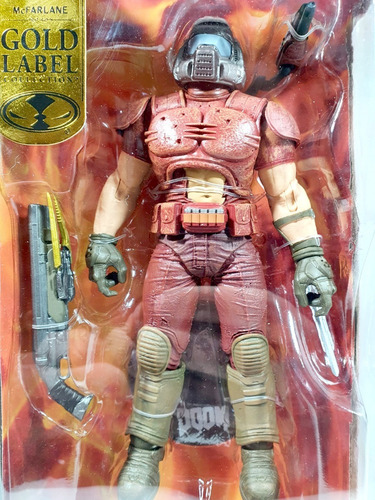 Doom Slayer Classic Red Mcfarlane Gold Label Redcobra Toys (Usado)