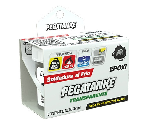 Pegatanke Pegamento Epoxi Transparente - Soldadura En Frio