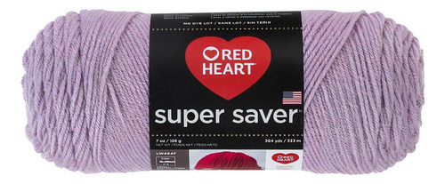 Estambre Acrílico Liso Super Saver Red Heart Coats Color 0579 Pale Plum