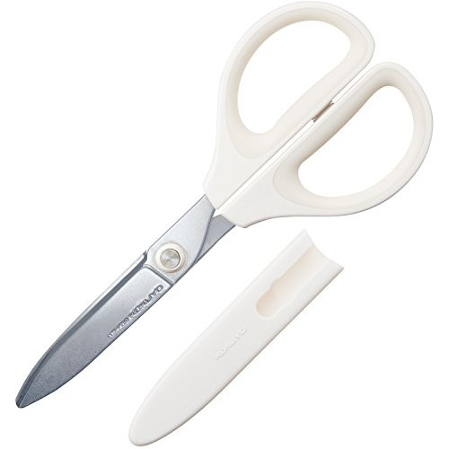 Saxa Glueless Scissors, White, 3d Blade, Symmetrical Ha...