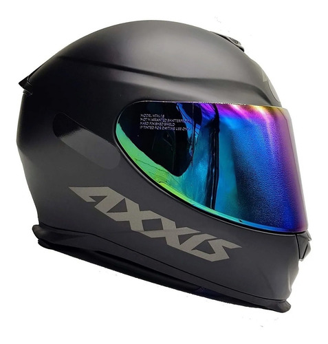 Capacete Axxis Eagle Preto Fosco + Viseira Camaleão