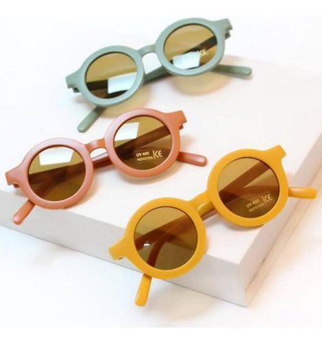 * Pa Nuevo 2 Gafas De Sol Redondas For Bebé, Anti-uv, For