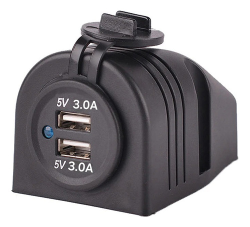 Cargador  Usb  Para Cualquier Vehículo De 12 A 24v 