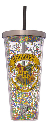 Vaso Spoontiques De Harry Potter Con Purpurina De Hogwarts