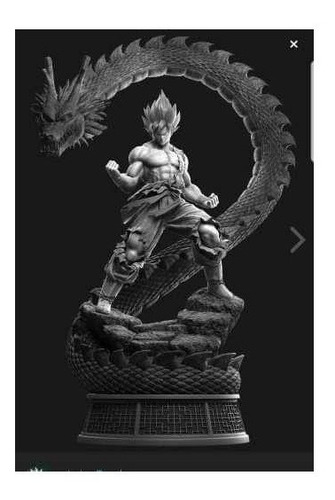  Archivo Stl Impresión 3d - Dragon Ball Estatua Goku