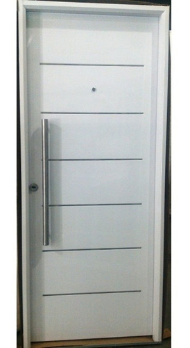 Imagen 2 de 8 de Puerta Frente Pavir Premium Imperia Blanca E-poxy 90 Cm