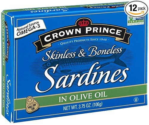 Príncipe De La Corona Sin Piel Y Sin Hueso Sardinas En Aceit