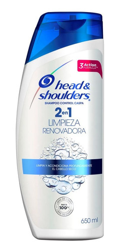 Head & Shoulders Shampoo 2 En 1 Limpieza Renovadora 650 Ml