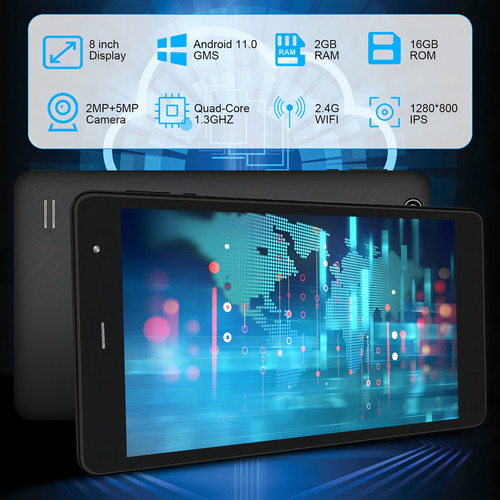 Tablet Android Sztpsls de 8 polegadas Android 11.0 16GB Ansxiy K8 SC9832