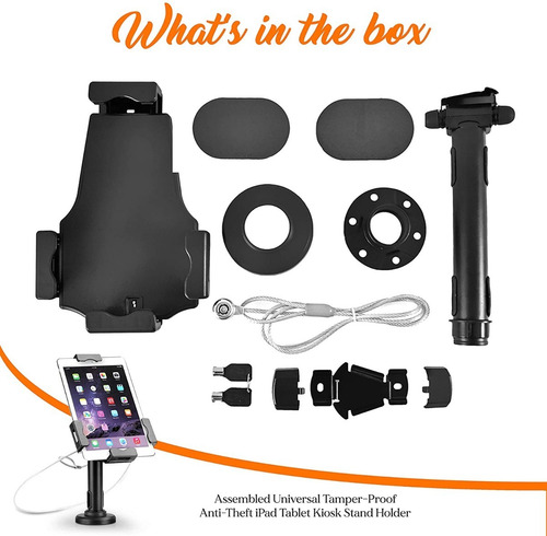 Soporte Universal Anti-robo Para Tablet, Negro