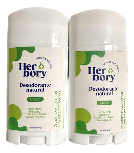 Desodorante Natural Sin Bicarbonato Paquete De 2