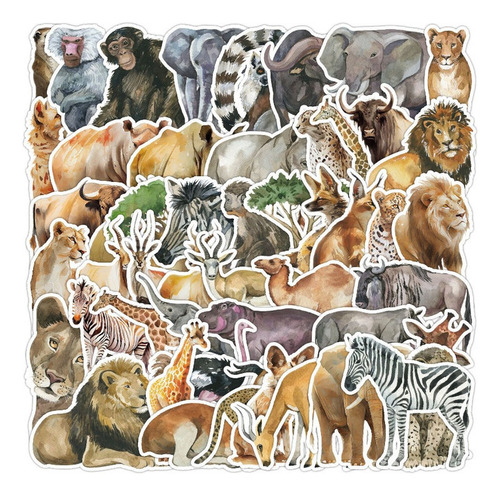 50 Pegatinas De Grafiti Con Dibujos Animados De Animales Sal