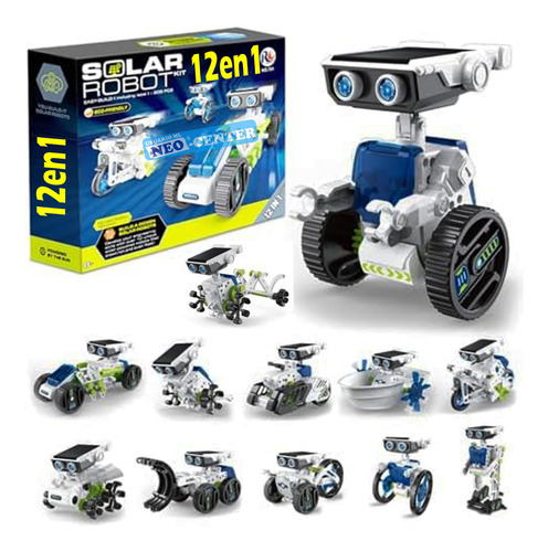 Robot Kit Solar Robotica 12 En 1 Ciencia Proyecto Cod: 13 6