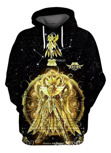 Sudadera Con Estampado Digital Saint Seiya Golden Fighter Vi