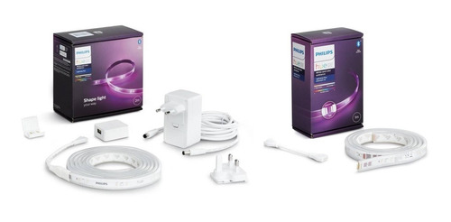 Imagen 1 de 5 de Philips Hue Lightstrip Plus V4 2 Metros + Extensión 1 Mts Bt