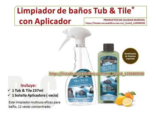 Set Limpiador Baño Tub & Tile Y Aplicador Vacio, Melaleuca  