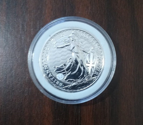 Imagen 1 de 6 de Moneda De Plata Britannia (reino Unido) 1 Oz