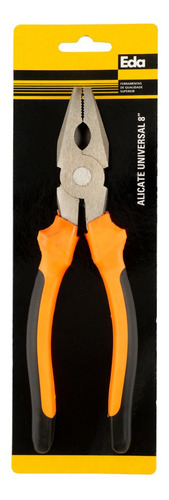 Alicate Universal Laranja Preto Med. 8' Eda 8VL